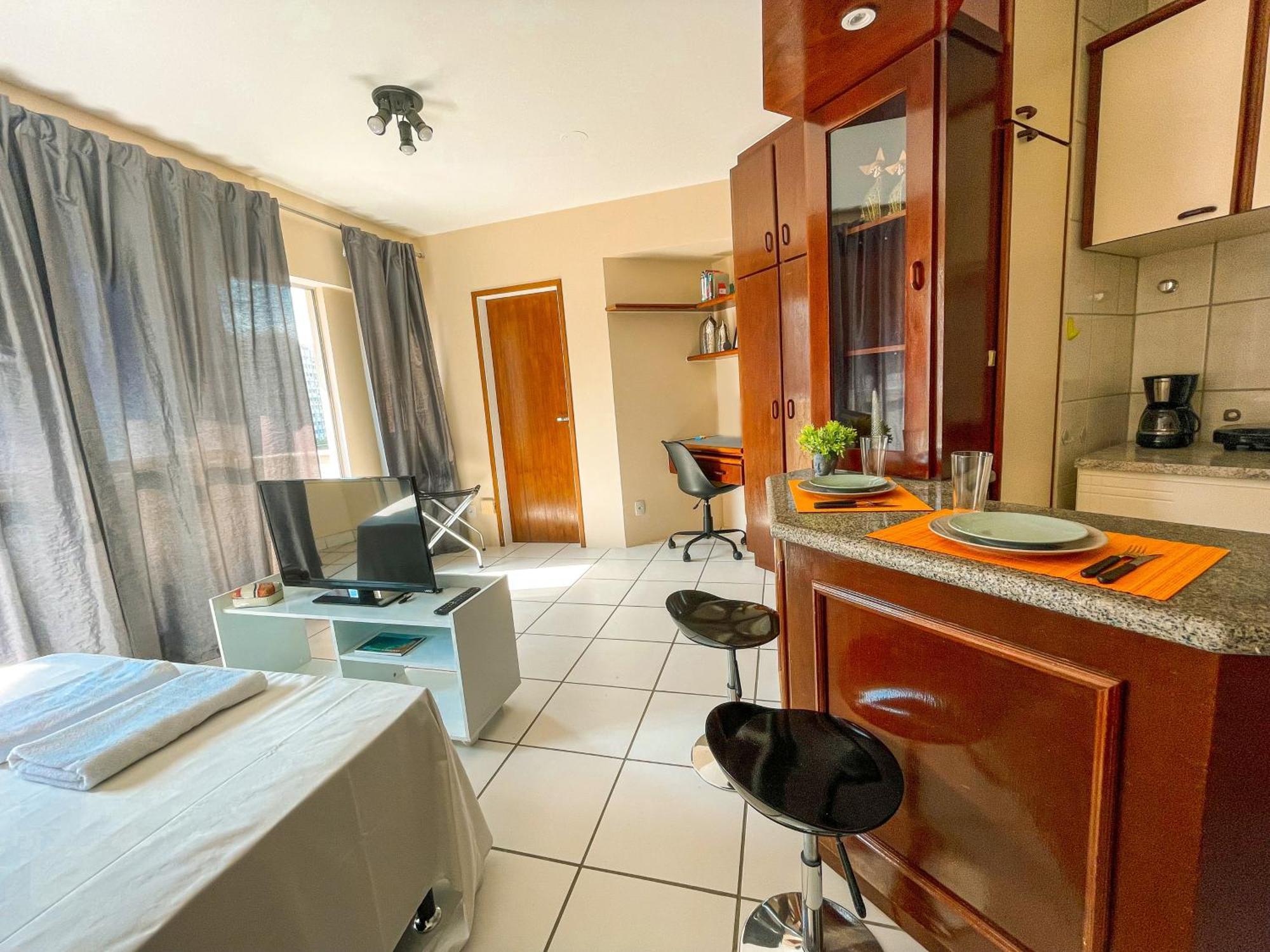 Studio No Centro: Piscina, Academia E Garagem N209 Florianópolis 外观 照片