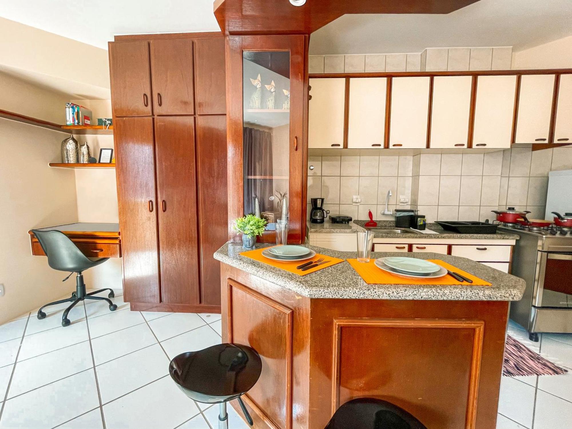 Studio No Centro: Piscina, Academia E Garagem N209 Florianópolis 外观 照片